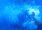 Modrá laguna (2016) akryl na plátně 40x40cm v soukr. sb. 
