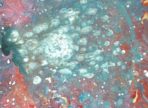 Piece Of The Universe (2016) akryl a zlato na plátně 35x70cm  7 500 Kč 