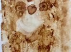 Něha&jahoda&květiny (malba kávou na akvarel. papír A4  850 Kč) 